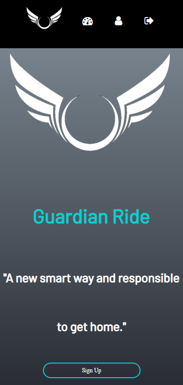 Guardian Ride App Screenshot for Portfolio